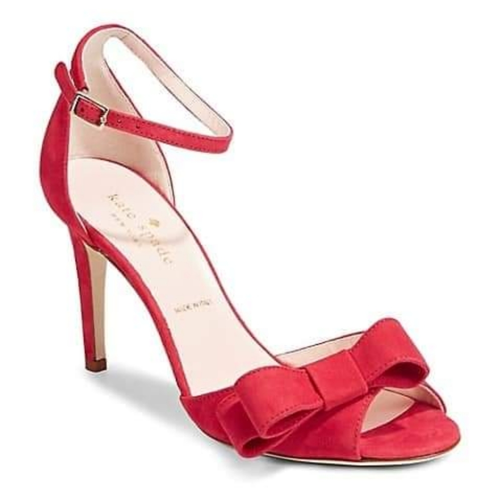 Kate Spade Red Heels with Bow